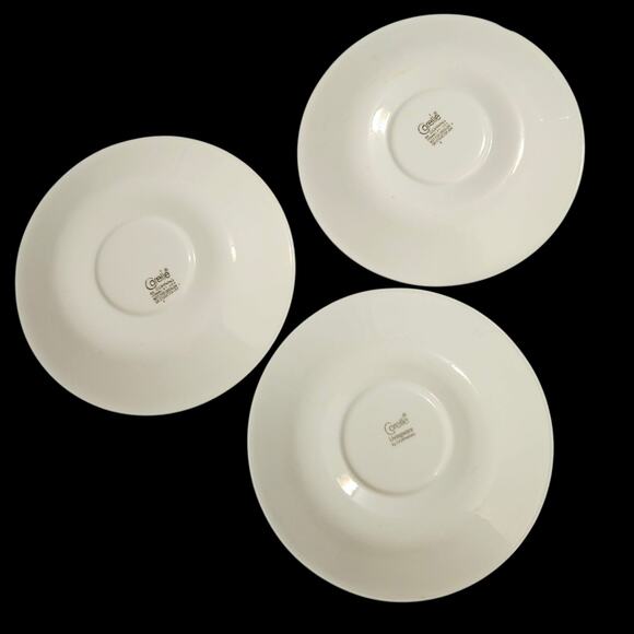 Corelle by Corning Saucer Set of 2 Blue Onion Floral Border White 6.25" USA - Picture 5 of 5